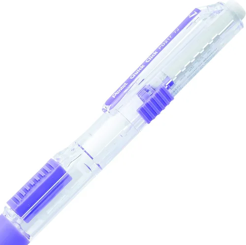 Vista 95 de Pentel QUICK CLICK - Portaminas mecánico (0.7mm), cuerpo verde, caja de 12 lápices (PD217D)