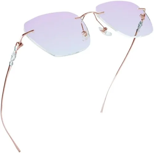 Vista 22 de LifeArt Pure Titanium Frame Glasses/Blue Light Blocking Reading Glasses, Reduce Eyestrain, Stylish for Men and Women