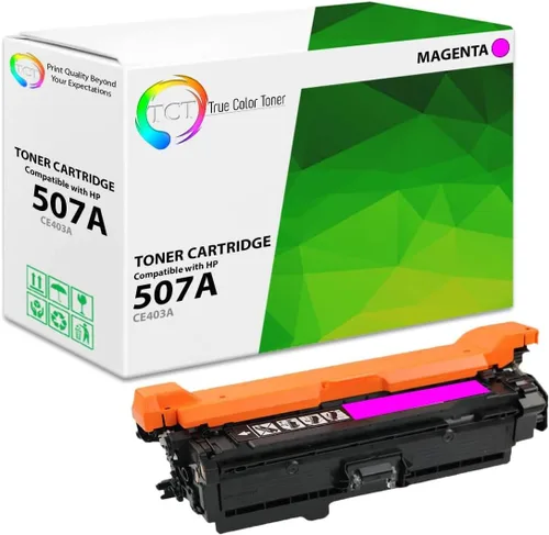 Vista 19 de TCT Paquete de 4 cartuchos de tóner 507A – Reemplazo compatible para HP 507A CE400A CE401A CE402A CE403A funciona con impresoras HP LaserJet