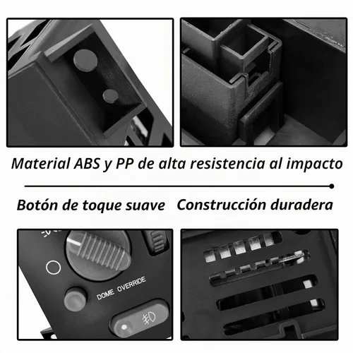 Vista 5 de Interruptor de faros delanteros compatible con Chevy Blazer S10 GMC Jimmy Sonoma y Bravada 1998-2003 Interruptor de atenuación de faro con luz