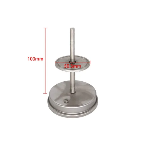 Vista 2 de Termómetro bimetálico de acero inoxidable, vástago de 1.5 "Tri-clamp 4", dial de 3", 0 a 200 grados F