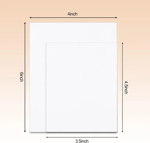 Vista 2 de Lewtemi 200 protectores de envío de tarjetas intercambiables de 4.5 x 3.5 pulgadas, protector de cartón para envíos de correo, carpetas, divisor
