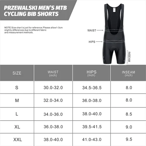 Vista 6 de Przewalski - Culote de ciclismo para hombre acolchado 3D, excelente rendimiento y mejor ajuste