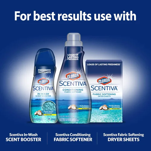 Vista 5 de Clorox Scentiva - Spray refrescante de tela multiusos en brisa del Pacífico y coco, ambientador de tela para armarios, tapicería, cortinas