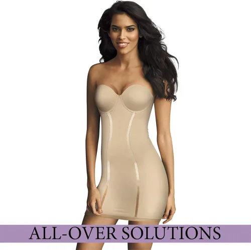 Vista 2 de Womens Convertible Slip With Built In Bra & Anti-Static Fajas Shapewear FL2304