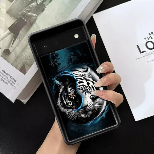 Vista 1865 de Compatible con Google Pixel 4A 5G Mobile Case Creative Acrylic Panel trasero Silicona Protección Grip especialmente diseñado para Google Pixel 4A 5G