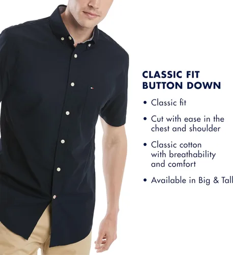 Vista 4 de Tommy Hilfiger - Camisa de manga corta abotonada para hombre