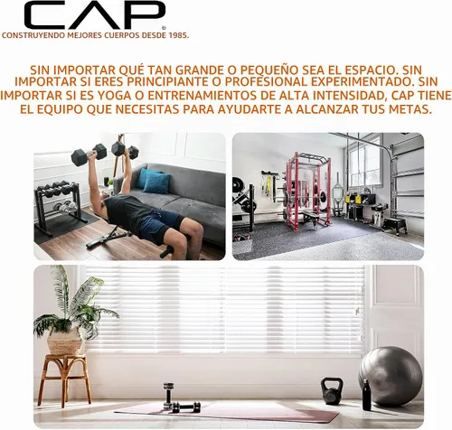 Vista 6 de CAP Barbell Juego de mancuernas hexagonales recubiertas de 150 libras con estante vertical Múltiples opciones