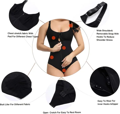 Vista 3 de BUXOMFEM Fajas Colombianas Bbl - Ropa de compresión postoperatoria para después de liposucción con control de abdomen