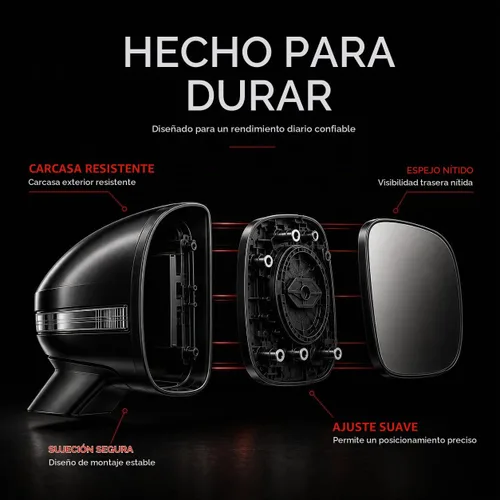 Vista 5 de Para Toyota Corolla 2014 2015 2016 2017 2018 2019 puerta lateral espejo Pasajero con calefacción eléctrica derecha