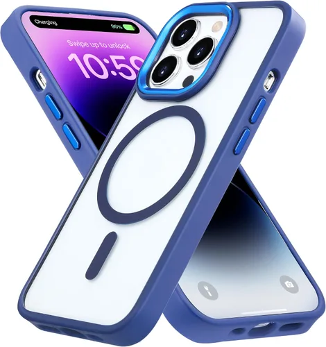 Vista 6 de Funda para iPhone 11, funda magnética con función atril [protección de grado militar] y [compatible con MagSafe], funda protectora delgada