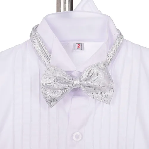 Vista 5 de Lito Angels Conjunto de 5 piezas de traje formal de jacquard para bebé niño