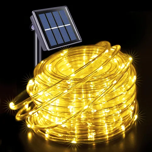 Vista 15 de JMEXSUSS 2 * 200 luces LED rosas solares tipo cuerda, 66 pies IP65 impermeables, luces solares de cadena para exteriores, 8 modos de luces navideñas