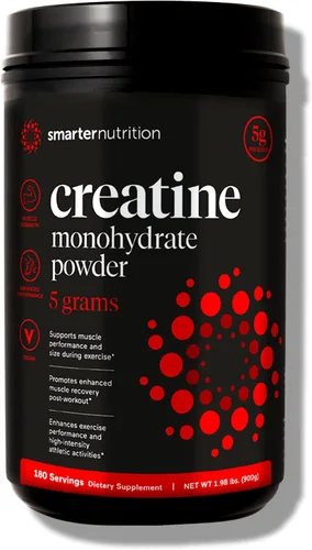 Vista 12 de SMARTERNUTRITION Monohidrato de creatina en polvo, 5000 mg (0.18 oz) por porción, polvo de creatina para mujeres y hombres, sin sabor, apoyo previo