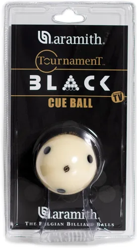 Vista 5 de Aramith Tournament - Bola de billar negra de 2 1/4 pulgadas, 6 puntos negros en una ampolla