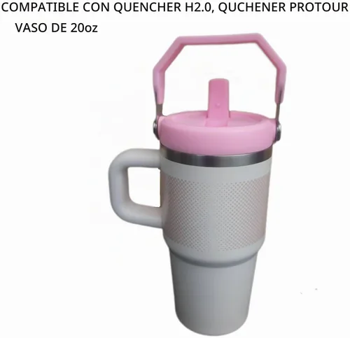 Vista 8 de 2PC Tapas de Vaso de Repuesto a Prueba de Fugas con Popote - Compatibles con Vaso Stanley NUEVA VERSIÓN Iceflow Flip, Quencher H2.0 y Protour Negro