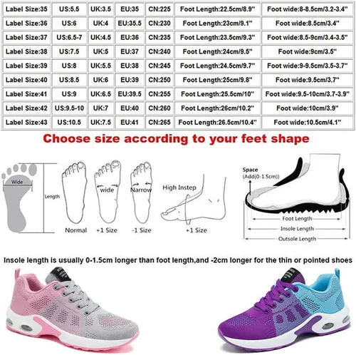 Vista 3 de Dimleen Tenis modernos para mujer, con cámara de aire, de malla, transpirable, con cordones, ligeros, con soporte de arco, ortopédicos que absorben