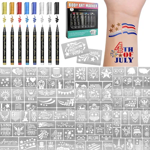 Vista 14 de 77 hojas de tatuajes temporales para mujeres y hombres, 17 hojas de tatuajes falsos grandes de ángel negro y diablo, 60 hojas de alas de corazón