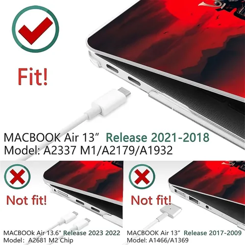 Vista 113 de Funda para computadora MacBook Pro de 13 pulgadas, modelo A1425/A1502, modelo A1425/A1502, diseño de primera calidad, funda rígida para laptop 3D 3D