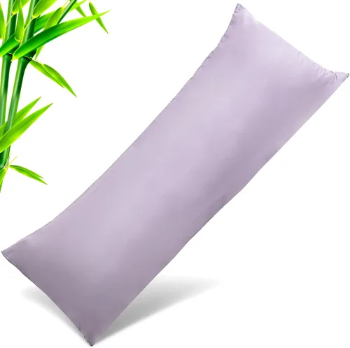 Vista 46 de Fundas de almohada tamaño estándar paquete de 2, fundas de almohada de rayón de bambú refrescantes con cierre de sobre, fundas de almohada frescas