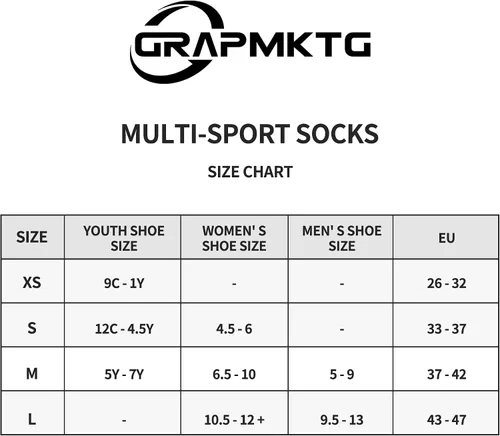 Vista 3 de GRAPMKTG 3 pares de calcetines de fútbol de fútbol para jóvenes, calcetines de béisbol y sóftbol para mujeres y hombres y niñas