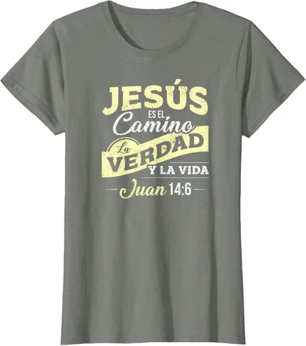 Vista 13 de Camisas de la Biblia de Jesus para los Cristianos Camiseta Española Negro