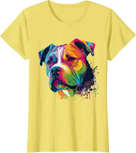 Vista 20 de Colorful American Bulldog American Bully Men Women T-Shirt Asphalt Grey