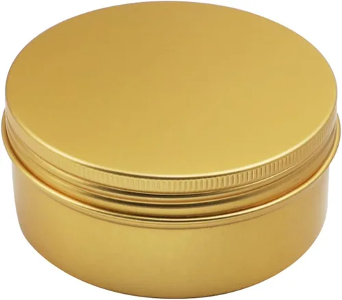 Vista 31 de Othmro Latas redondas de metal de 8.3 onzas, latas de aluminio, contenedores recargables de 8.5 fl oz, botellas de lata con tapa de tornillo