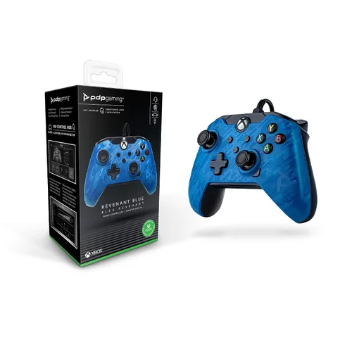 Vista 10 de PDP Gaming Wired Controller Revenant Blue - Xbox