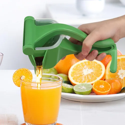 Vista 3 de Exprimidor manual manual de 2 piezas para cítricos y limones, naranjas y granadas, fácil de operar, conserva la frescura de los nutrientes