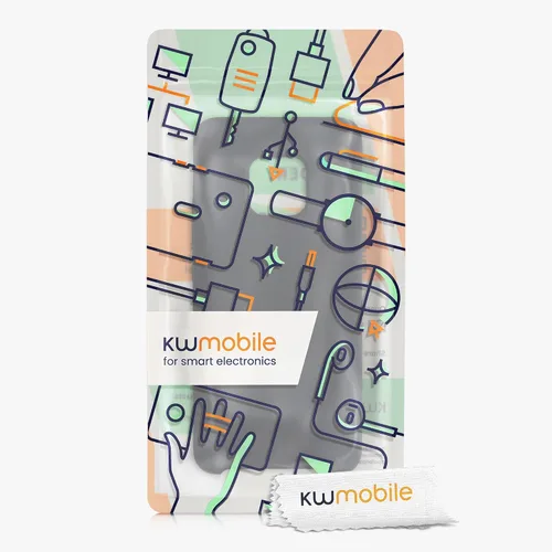 Vista 6 de kwmobile Funda compatible con Huawei Mate 20 Pro - Funda de silicona TPU con acabado suave - Negro mate