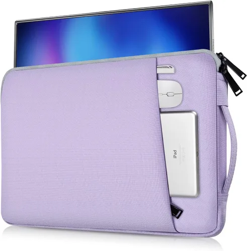 Vista 10 de Funda de monitor portátil de 15.6 pulgadas, funda protectora de transporte compatible con KYY MNN InnoView para la mayoría de monitores de 16.1/15.6
