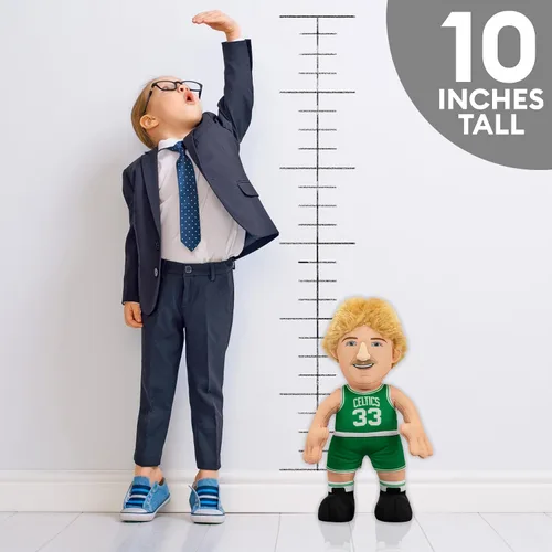 Vista 2 de Boston Celtics - Figura de peluche de Larry Bird de 10 pulgadas, una leyenda para jugar o exhibir