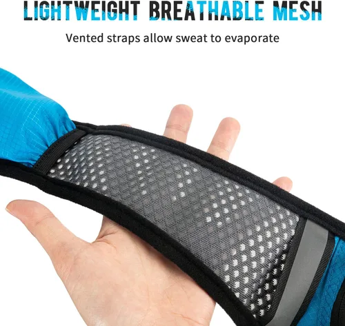 Vista 5 de Mochila de hidratación Mochila de agua para correr con vejiga de hidratación de 2L, paquetes de chaleco de hidratación de ciclismo aislado