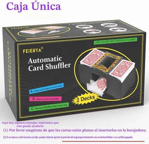 Vista 5 de FEIERYA Automatic Card Shuffler 2/1/4/6 Deck
