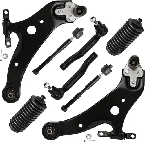 Vista 378 de Detroit Axle - Kit de brazos de control de extremo de 8 piezas para Toyota 2001-2003 Highlander 2002-2003 Camry Lexus ES300, 2 conjuntos de brazos