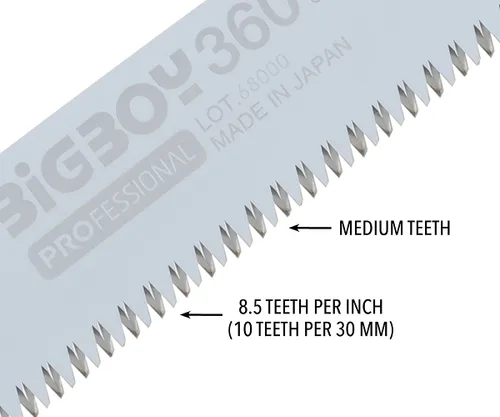 Vista 3 de Silky Sierra plegable profesional BIGBOY 14.173 in dientes medianos (350-36)