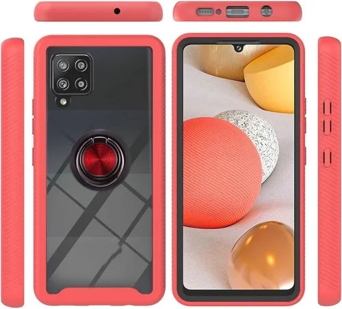 Vista 44 de Funda compatible con Xiaomi Poco X3 NFC, compatible con Xiaomi Poco X3 Pro/Poco X3 Ring Stand 3 en 1, color negro
