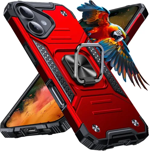 Vista 73 de Anqrp Funda resistente para iPhone 6/7/8/SE/SE2 con soporte de anillo mejorado y agarre, grado militar, a prueba de golpes, resistente y robusta