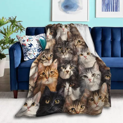 Vista 24 de Manta cómoda para cama, sofá, compatible con flores de calavera de azúcar, mantas y mantas de franela ligeras, mantas de microfibra mullidas
