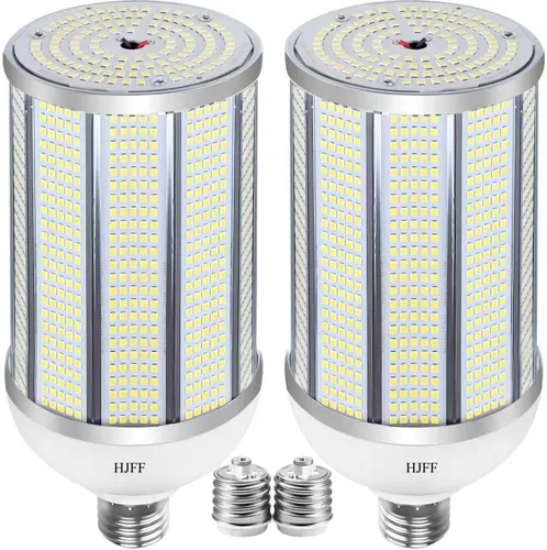 Vista 8 de HJFF Bombilla LED equivalente a 500 W, 8750 lúmenes, 60 W, 6000 K, luz blanca fría E26/E27, base media, bombilla de maíz para exteriores