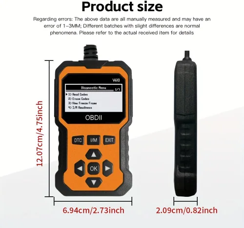 Vista 4 de Escáner OBD2 profesional V410 y herramienta de diagnóstico de coche - Lector de código automático para todos los vehículos, lector de códigos