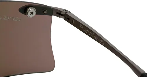 Vista 5 de Crews T411G Rubicon - Gafas de seguridad con espejo esmeralda, 1 par Lente de espejo esmeralda