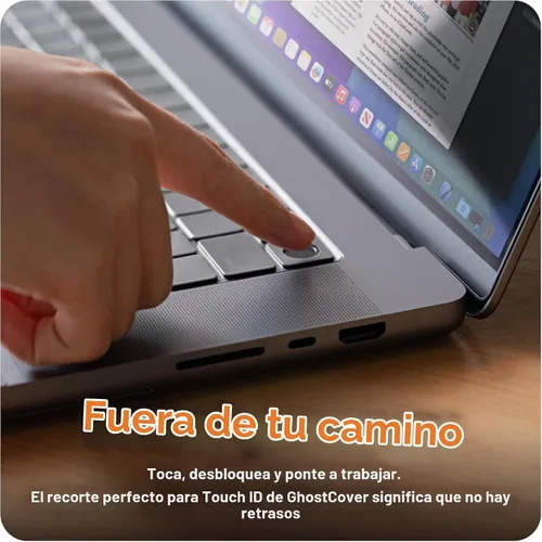 Vista 5 de GhostCover Original Premium Protector de Teclado Ultra Delgado, Compatible con MacBook Pro 14/16 M5/M4/M3/M2/M1 Pro/Max de 2025 2024 2023 2022 2021