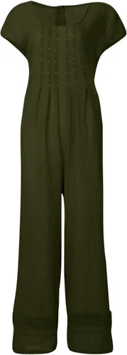Vista 4 de Traje de verano para mujer, holgado, de algodón, lino, manga corta, sexy, cómodo, bonito jardín