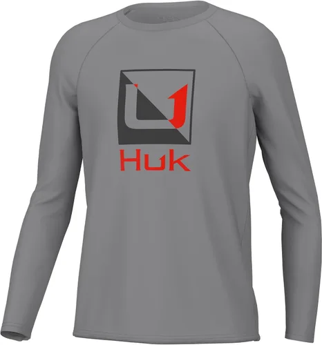 Vista 54 de HUK Camisa unisex de camuflaje Pursuit para niños Camisa de manga larga para niños Sotavento de roble musgoso