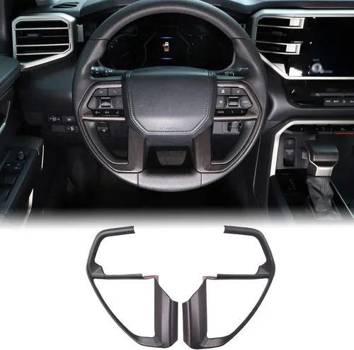 Vista 9 de Aunginsy Cubierta para panel de botón de dirección de consola central compatible con Toyota Tundra/Sequoia 2022-2026 Tacoma 2024+, panel de Negro