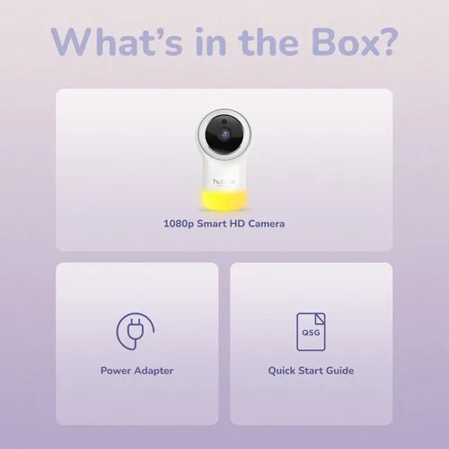 Vista 2 de Hubble Connected Nursery Pal Glow Smart Connect, monitor de bebé habilitado para Wi-Fi, vista desde teléfono inteligente compatible