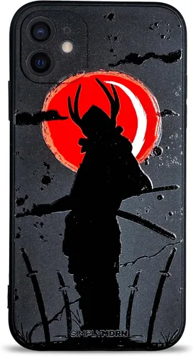 Vista 67 de SIMPLYMDRN Funda delgada para iPhone 12 Pro Max, diseño de guerrero, funda genial para hombres, funda de soldado de combate, delgada y flexible