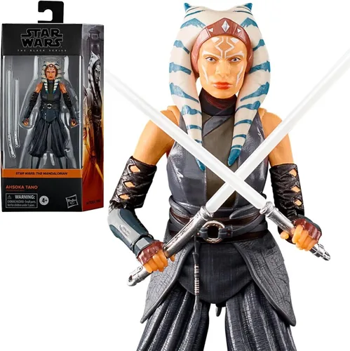 Vista 6 de STAR WARS The Black Series Ahsoka Tano Toy - Figura de acción coleccionable de The Mandalorian de 6 pulgadas, juguetes para niños a partir de 4 años